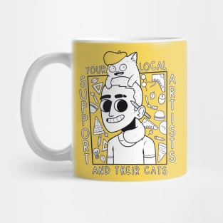 Support Your Local Artists.. and their cats Mug